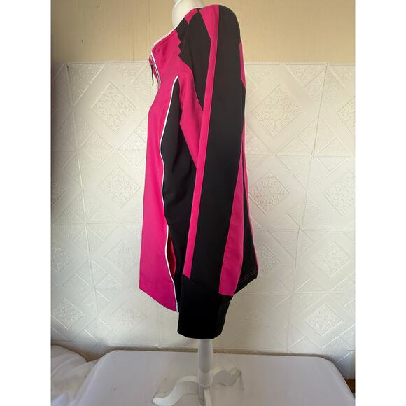 Jacket - Made for Life size Large pink  black athletic run warm up women's coat - Picture 4 of 12